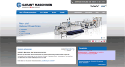 Desktop Screenshot of garant-maschinen.de