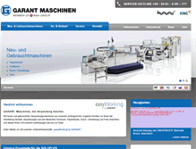 Tablet Screenshot of garant-maschinen.de